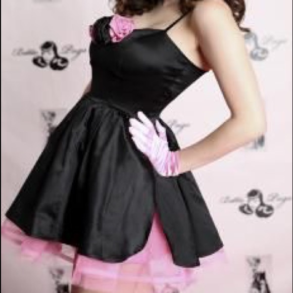 Bettie Page Black Party Dress - Picture 1 of 7